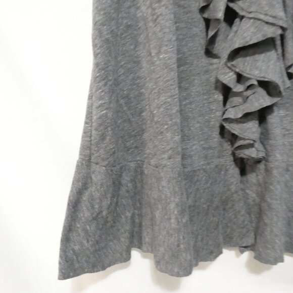 DKNY JEANS | size 14/16 W | Grey Ruffled Spaghetti Strap Top - Picture 6 of 13